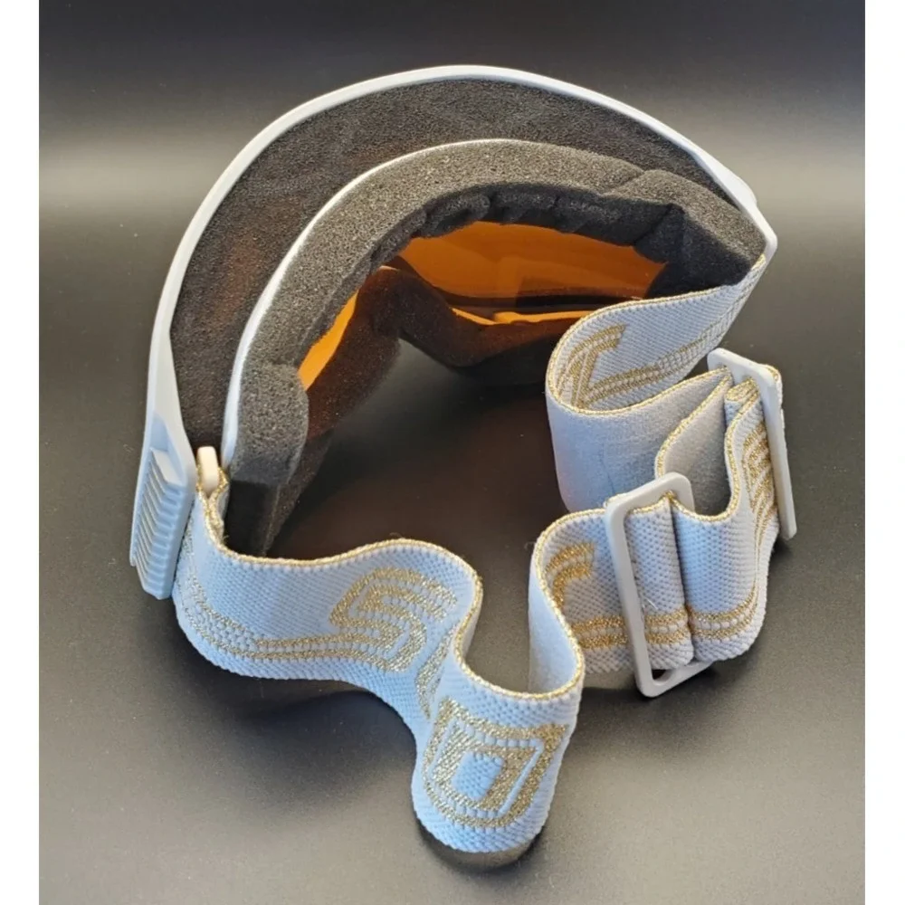 NOS Vintage Scott USA Venturi  Gray Goggles Gray Gold Fringe Original Packaging